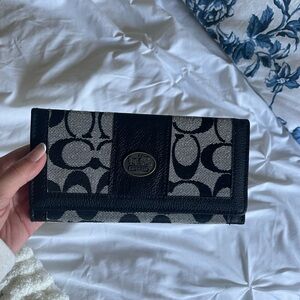 Coach Black and Gray Wallet